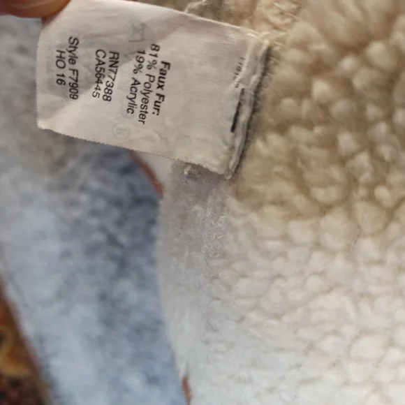 Madewell Women Sherpa Jacket cocoon Coat XSmall Cream Brown Teddy Long - Picture 12 of 12